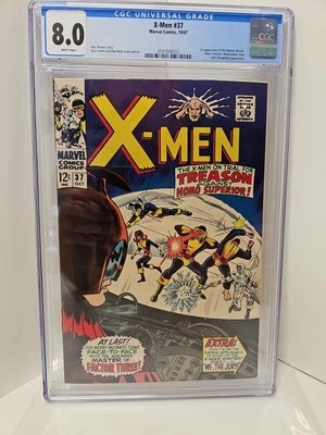 Uncanny X-Men #37 CGC 8.0 White Pages 1967 Marvel 1st Mutant Master - Image 1 of 3