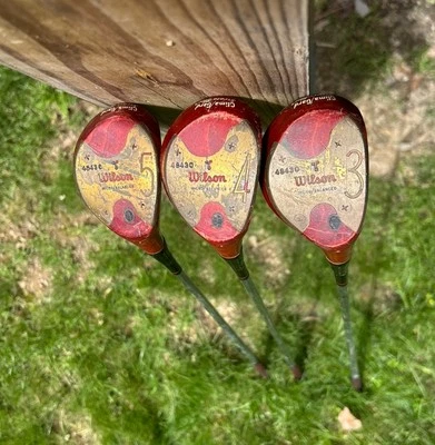 Juego de madera autógrafa Wilson Dr. Cary Middlecoff 3, 4, 5 micro/equilibrado de colección Foto 1 de 4