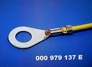 1 nuevo cable de reparación amarillo OEM con 2 contactos planos Audi VW Seat Skoda 000979137E - Imagen 1 de 7