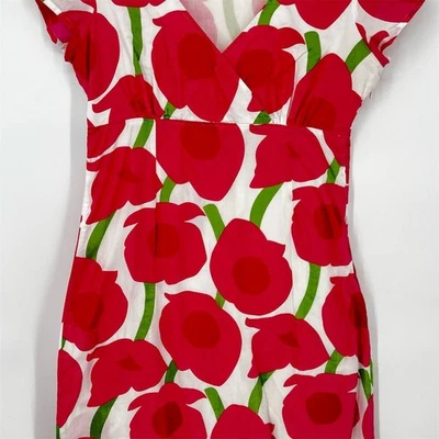 Boden Women's Pink Floral Dress Size 8 Casual Short Sleeve - Image 1 of 4