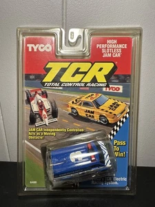 TYCO TCR EMERGENCY AMBULANCE #3 NASCAR SLOTLESS SLOT CAR NIP HO SCALE LQQK - Picture 1 of 2