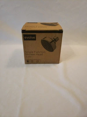 Cabezal de ducha de una sola función marca Evolve 1,5 GPM nuevo caja abierta Foto 1 de 3