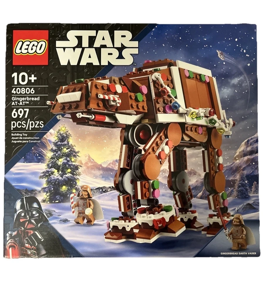 LEGO 40806 Gingerbread AT-AT Walker (Darth Vader Gingerbread Minifigure) IN HAND - Image 1 of 2