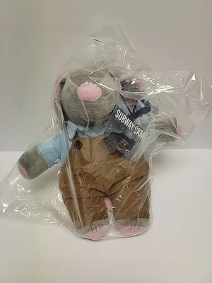 World War Z Subway Sam Mouse Plush Promo 2013 Overalls Paramount New Sealed Bag - Image 1 of 3