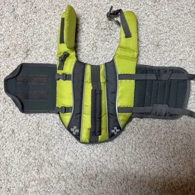 Chaleco salvavidas Top Paw amarillo verde neopreno para perro talla X pequeño 5-15 libras Foto 1 de 4