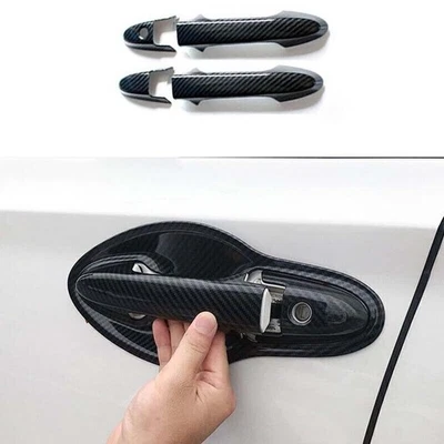 Tampa de maçaneta frontal externa lateral acabamento fibra de carbono 2016-2022 para Honda HR-V - Imagem 1 de 4