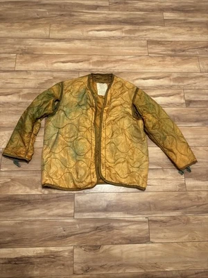 Винтажный США военного поля куртка вкладыш нейлона холодной погоды пальто вкладыш размер M - Изображение 1 из 4