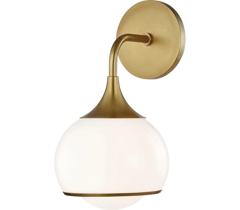 Aplique de pared Mitzi H281301-AGB Reese, 1 luz, latón envejecido Foto 1 de 1