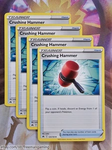 4x Juego Pokemon Juego de Cartas Coleccionables Crushing Hammer 125/159 Crown Zenith Casi Nuevo x4 - Imagen 1 de 1