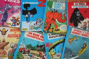 EDICIONES JUNIOR AÑOS 80 LAS AVENTURAS DE SPIROU Y FANTASIO TAPA DURA - Picture 1 of 15