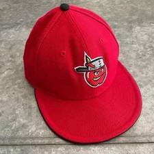 Fort Wayne TinCaps New Era Wool Fitted Hat Baseball Cap 6 3/4 Red MiLB Unisex