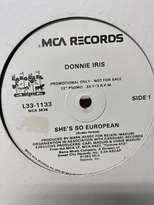 Donnie Iris - She's So European (12", Single, Promo) 1983 RARE Very Good Plus - Picture 1 of 3