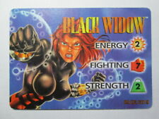 1996 MARVEL OVERPOWER - MISSION CONTOL - HERO CARD - BLACK WIDOW 