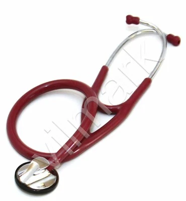 Professional Cardiology Stethoscope Burgundy, Vilmark 14a Life Limited Warranty - Image 1 of 3