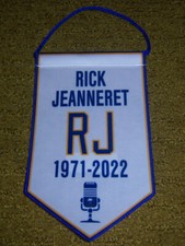 NEW Rare AUTHENTIC Buffalo Sabres RICK JEANNERET Mini RETIREMENT BANNER RJ