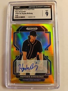 2022 Panini Prizm Draft Picks Base Autographs Hayden Birdsong Gold Refractor