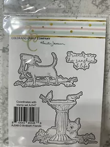 Colorado Craft Company Metal Die Set Birdbath Friends-By Anita Jeram - Picture 1 of 2