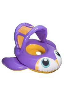 Removable, Adjustable Sun Canopy Baby Boat Pool Float Age 9-24 Months Purple - Picture 1 of 2