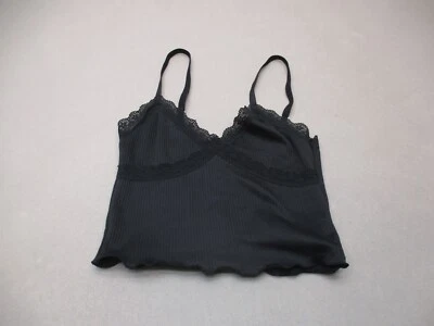 H&M DIVIDED Size XS Womens Black Unlined Wireless Ribbed Bralette Top 8S - Image 1 of 4