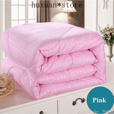 White Pink Mulberry Silk Comforter Blanket Bedspread Duvet Bedclothe Quilt Fille