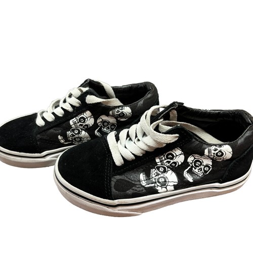 Sneakers Vans 11.5 Youth Oldol Skools Skulls Flam telaosciata scam neroco bianc