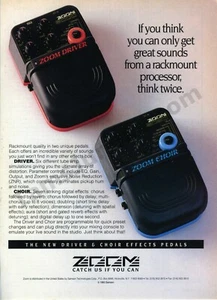 Pedales de efectos coro Zoom Electronics 1994 anuncio impreso idea de regalo única (2791) - Imagen 1 de 1