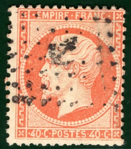 FRANCE Classic Stamp 40c NAPOLEON Used *ANCHOR* Paquebot Lozenge Cancel SGREEN48 - Picture 1 of 6