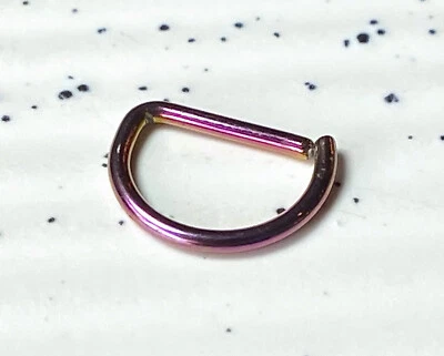 D-образный титан 16g хряща ладьи Daith спирали Tragus перегородки носа обруч кольцо - Изображение 1 из 4