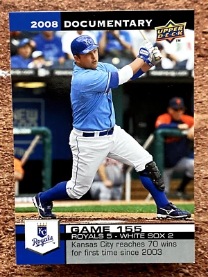 Documental Upper Deck 2008 Billy Butler #4660 Foto 1 de 2