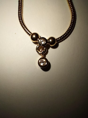 Collana regolabile placcata oro Christian Dior