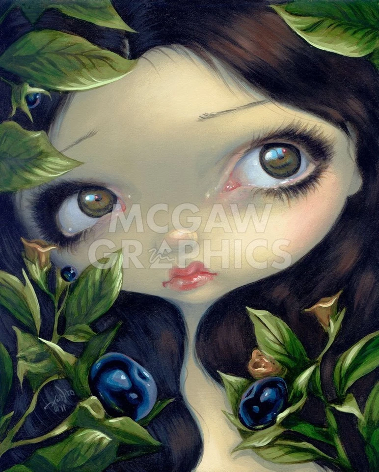 Póster gótico impresión artística de Belladonna Jazmín Becket-Griffith de Poisenous Beauties I Belladonna Foto 1 de 1