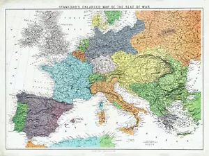 1870 Map of Europe - Picture 1 of 3