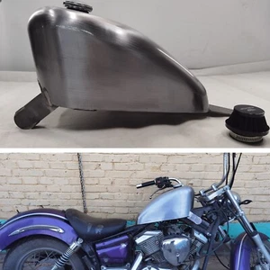 1x Motorcycle Silvery 8L Fuel Tank With Oil Cap For YAMAHA DRAGSTAR 250. CO - Picture 1 of 9
