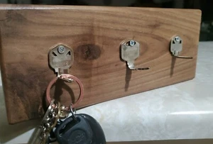 Wooden "Key" Key Holder - Picture 1 of 6