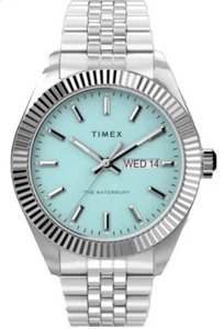 Timex Waterbury Legacy esfera azul cielo acero inoxidable para hombre agua TW2V18200 - Imagen 1 de 3