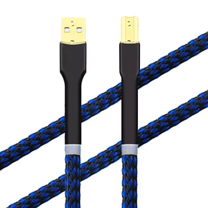 Cable USB HiFi Chapado en Oro HiFi Audio USB 2.0 Cable Tipo A a Tipo B Digital DAC - Imagen 1 de 6