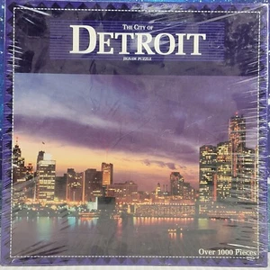 Nuevo Puzzle Sellado La Ciudad de Detroit Gran Puzzle Americano Fábrica 1.000 Piezas - Imagen 1 de 12