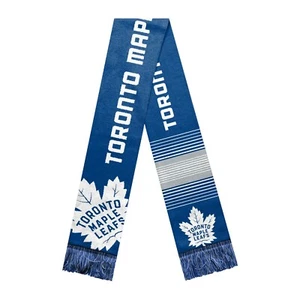 Toronto Maple Leafs Reversible Scarf Knit Winter Neck NEW NHL - Split Logo - Picture 1 of 1