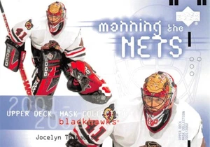 2001-02 UD Mask Collection #107 Jocelyn Thibault Manning The Nets - Picture 1 of 2