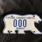 Nunavut Sample License Plate 000 Explore CANADA’S ARTIC