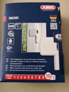 19 * ABUS FAS101 Scharnierseitensicherung Fenstersicherung weiß - Bild 1 von 5