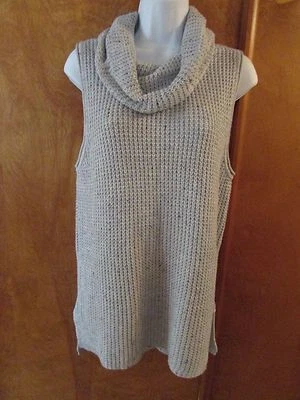 Ladies "Sonoma" Size M, Moonbean Hthr(Gray), Sleeveless, Cowl, Tunic Sweater - Image 1 of 2