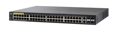 Cisco SF350-48P 48 Port Rack Mountable Switch - SF350-48MP-K9UK-RF - Image 1 of 3