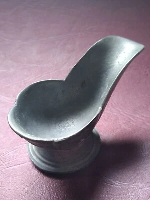 taste vin ancien /Tasse de dégustation en étain d'art /titre légal - Photo 1/4