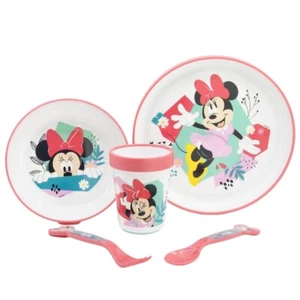 Mickey Mouse Kindergeschirr – 5-teiliges Set mit Teller, Becher & Besteck - Bild 1 von 3
