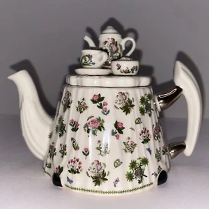 Vintage PAUL CARDEW für PORTMEIRION BOTANISCHER GARTENTISCH 6 Unzen TEEKANNE ENGLAND - Bild 1 von 14