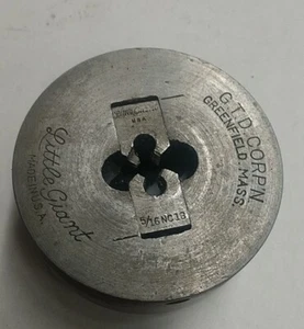 Little Giant 5/16”-18 NC Pipe Threader Die Head - 3" diameter - used - Picture 1 of 3