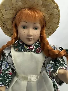 Anne Of Green Gables 6 IN Porcelain Doll Tagged Dress Hat - Picture 1 of 7