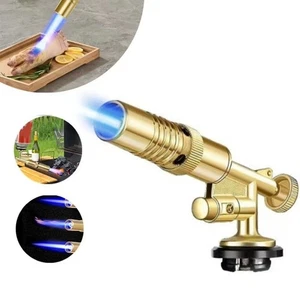 Portable Gas Torch Flame Gun Blowtorch Copper Butane gas-Burner Lighter Welding - Picture 1 of 5