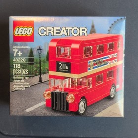 LEGO Creator London Bus Set 40220, 118 Pieces, Promotional, Boxed, Ages 7+